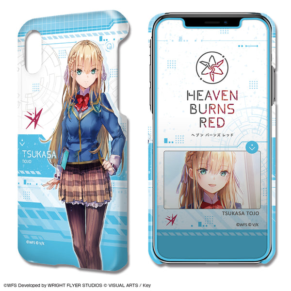 『ヘブンバーンズレッド』デザジャケット iPhone X/XSケース&保護シート デザイン04(東城つかさ)